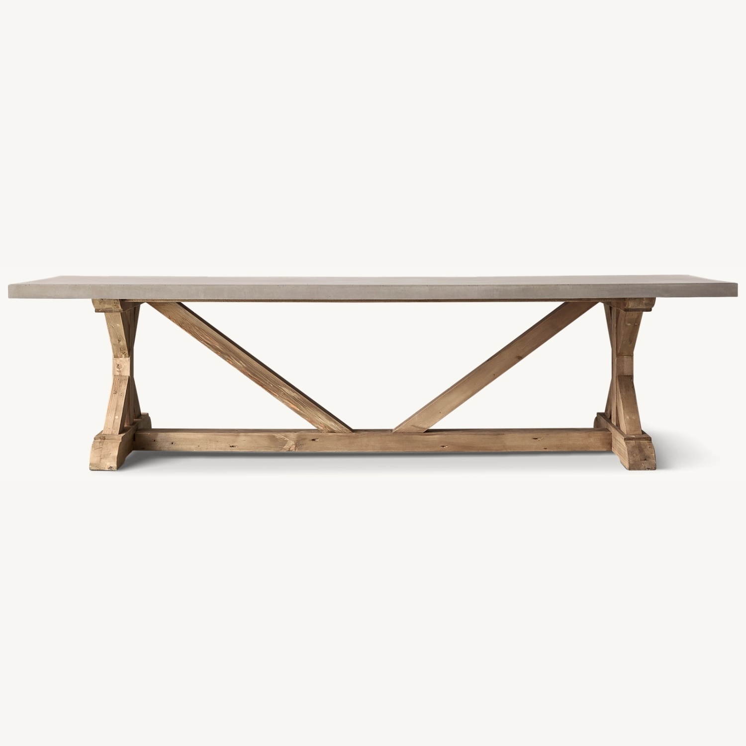 Restoration Hardware Light Gray Dining Table - image-0