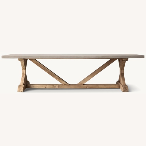 Used Restoration Hardware Light Gray Dining Table for sale on AptDeco