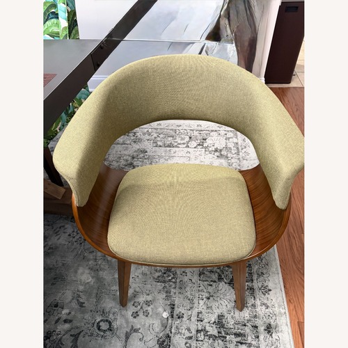 Used LumiSource Green Fabric Dining Chairs for sale on AptDeco