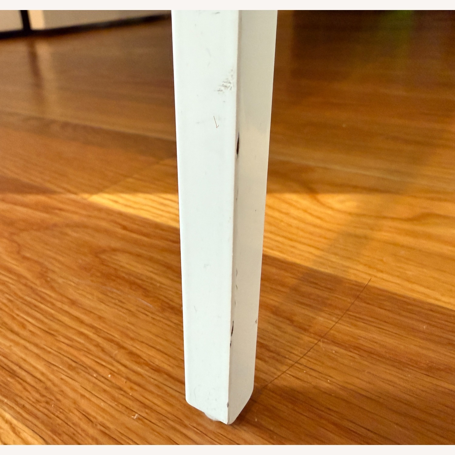 Slim White Metal Coffee Table - image-3