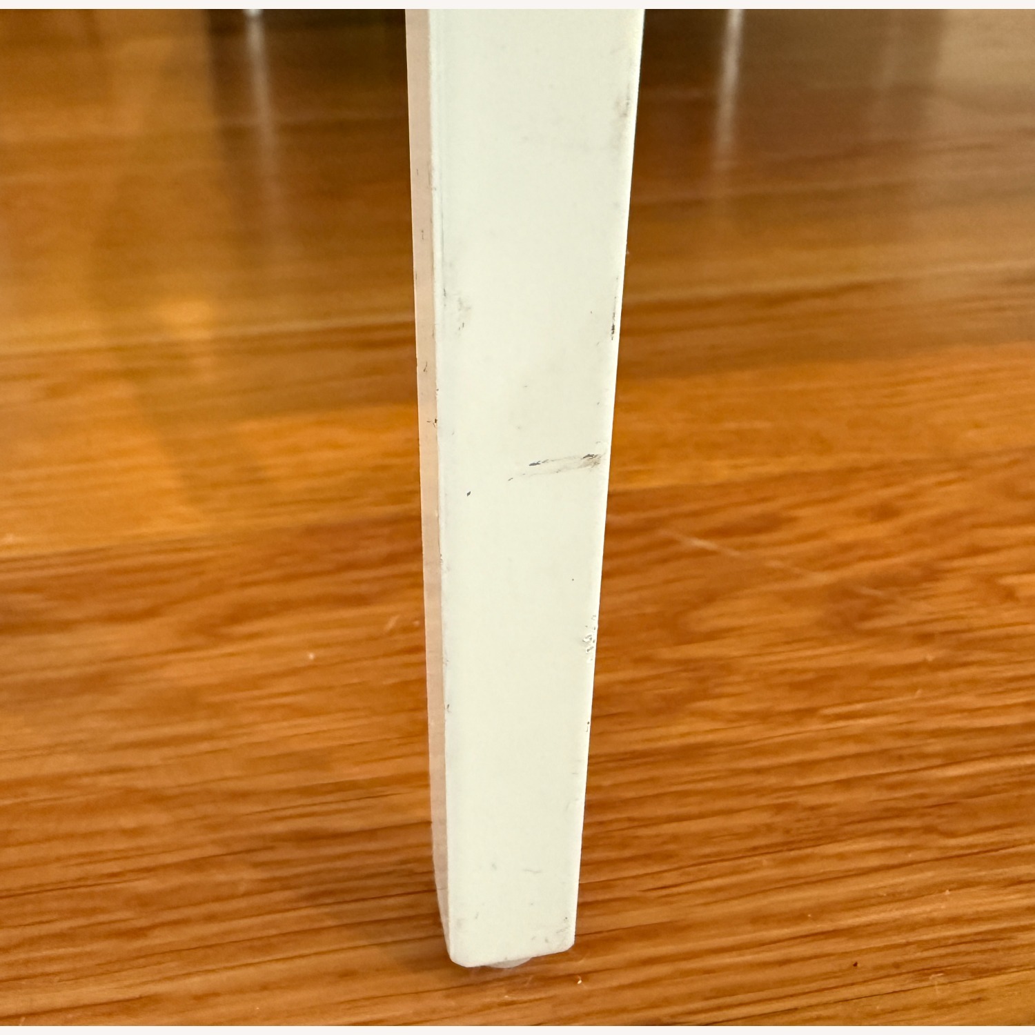 Slim White Metal Coffee Table - image-4