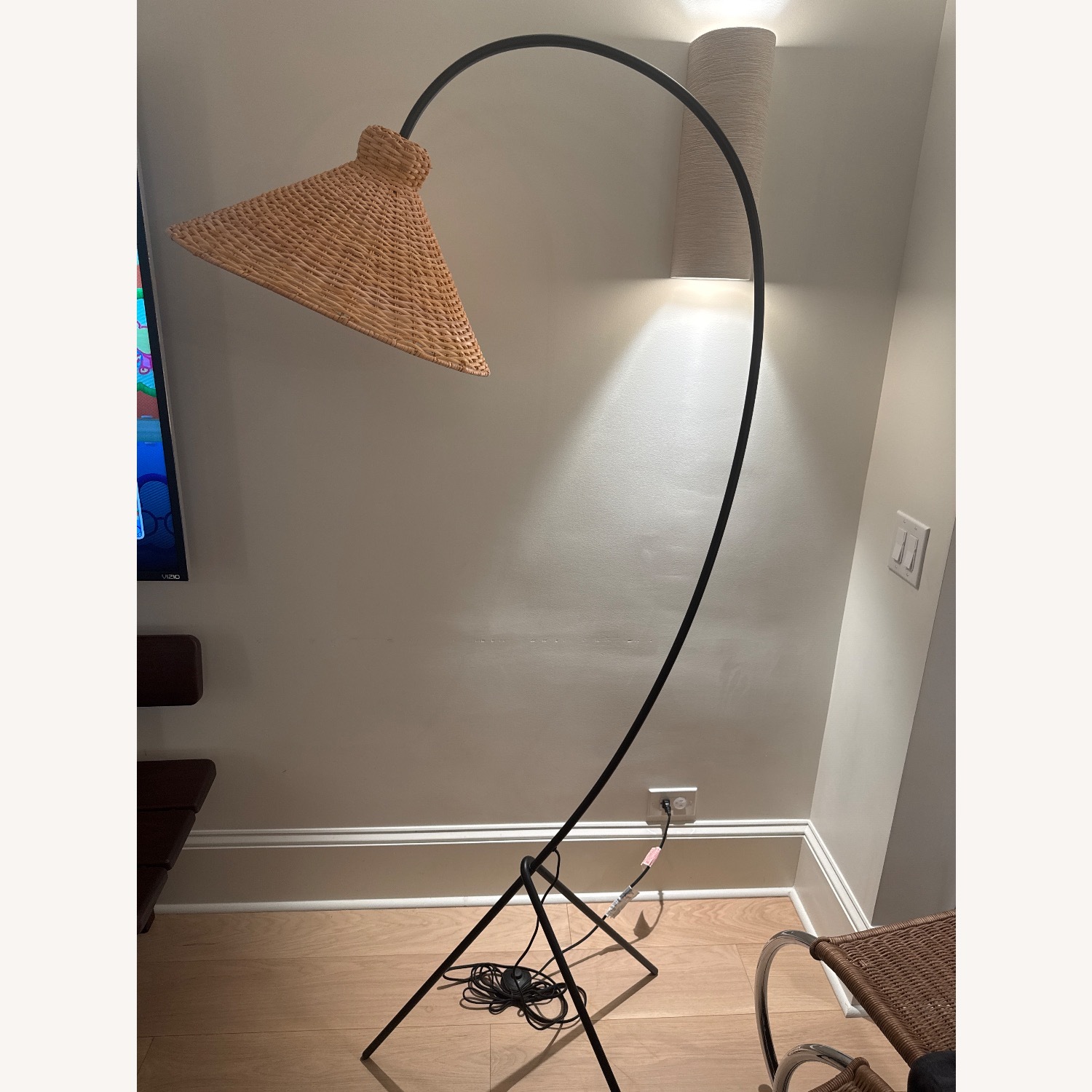 Crate & Barrel Natural Metal Floor Lamp - image-1