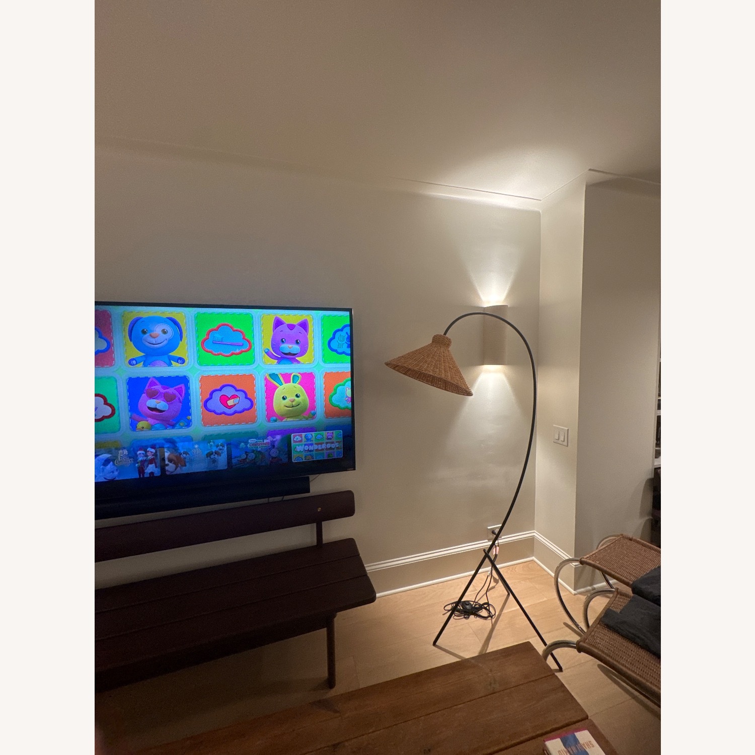 Crate & Barrel Natural Metal Floor Lamp - image-2