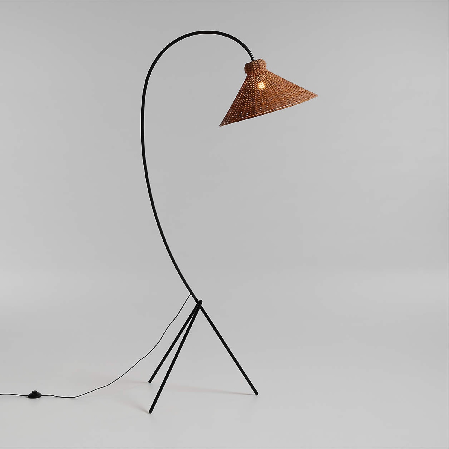 Crate & Barrel Natural Metal Floor Lamp - image-4