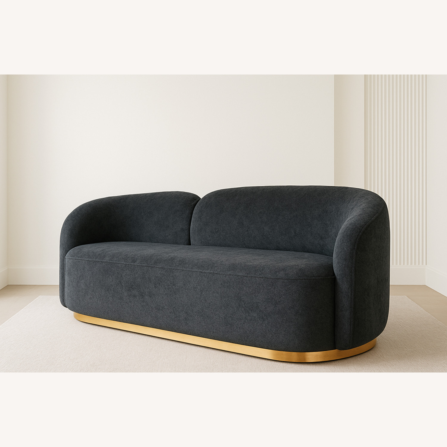 Blue Brass 3+ Seater Sofa - image-1