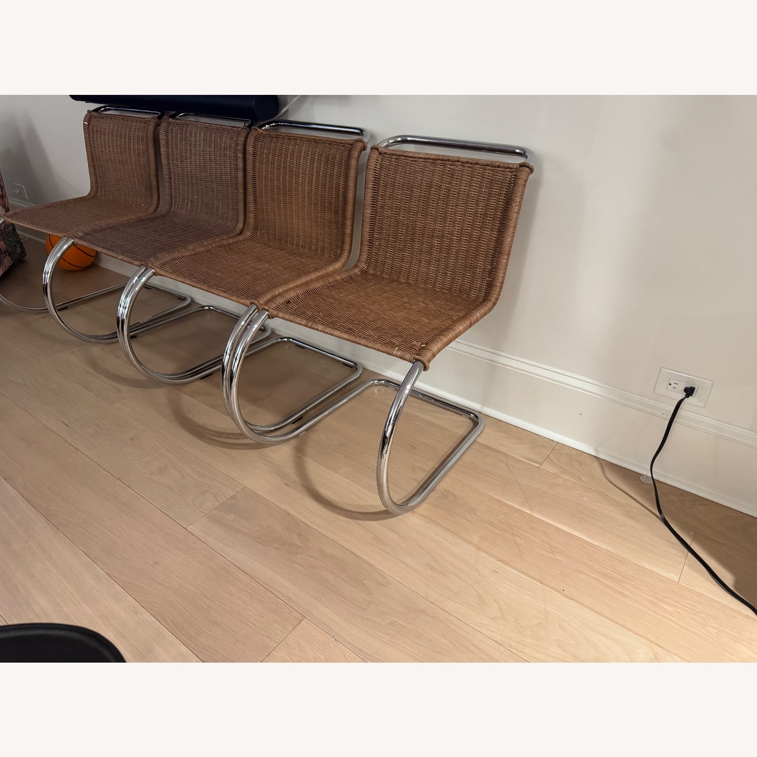 Design Within Reach Natural Rattan Dining Chairs - image-1