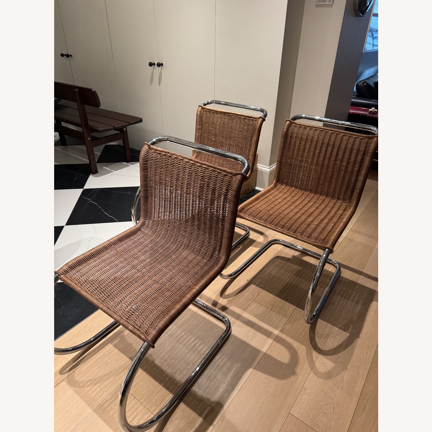 Design Within Reach Natural Rattan Dining Chairs - image-5