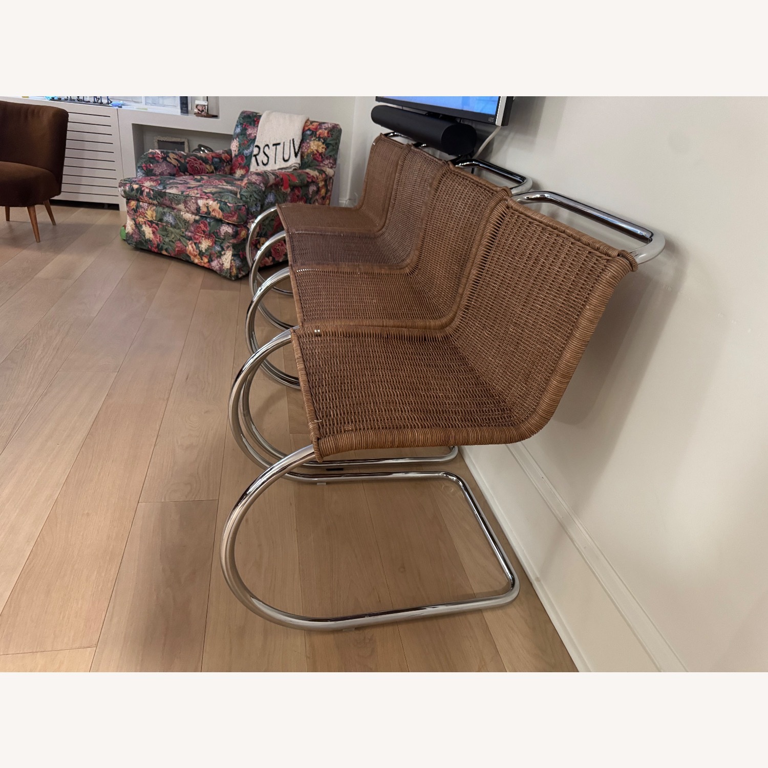 Design Within Reach Natural Rattan Dining Chairs - image-4