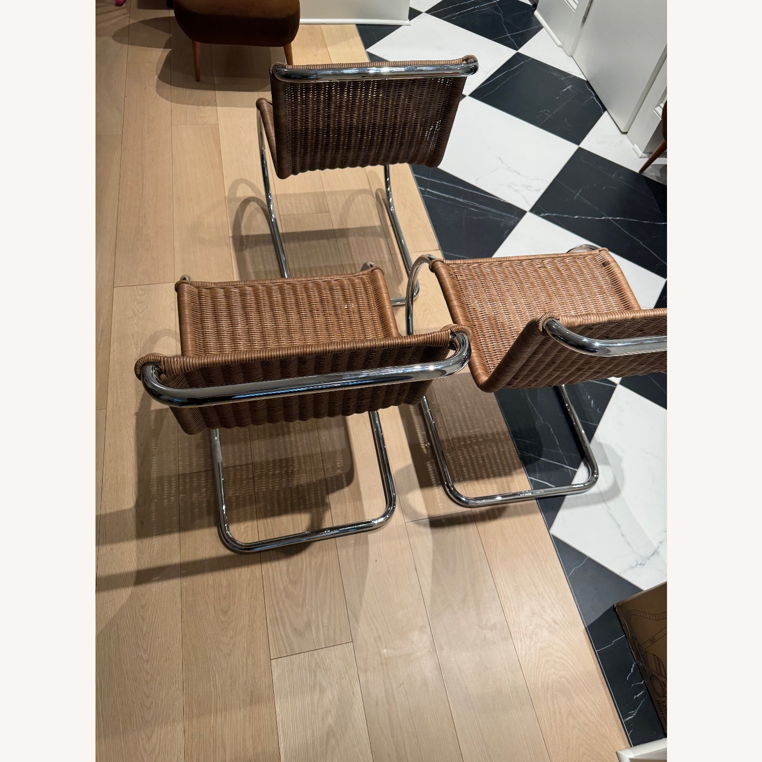 Design Within Reach Natural Rattan Dining Chairs - image-2