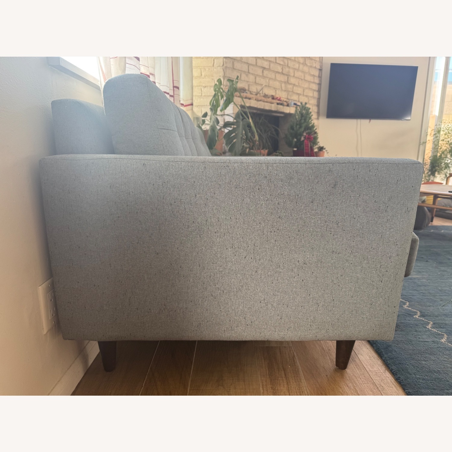 Joybird Eliot Light Gray Fabric Loveseat - image-2