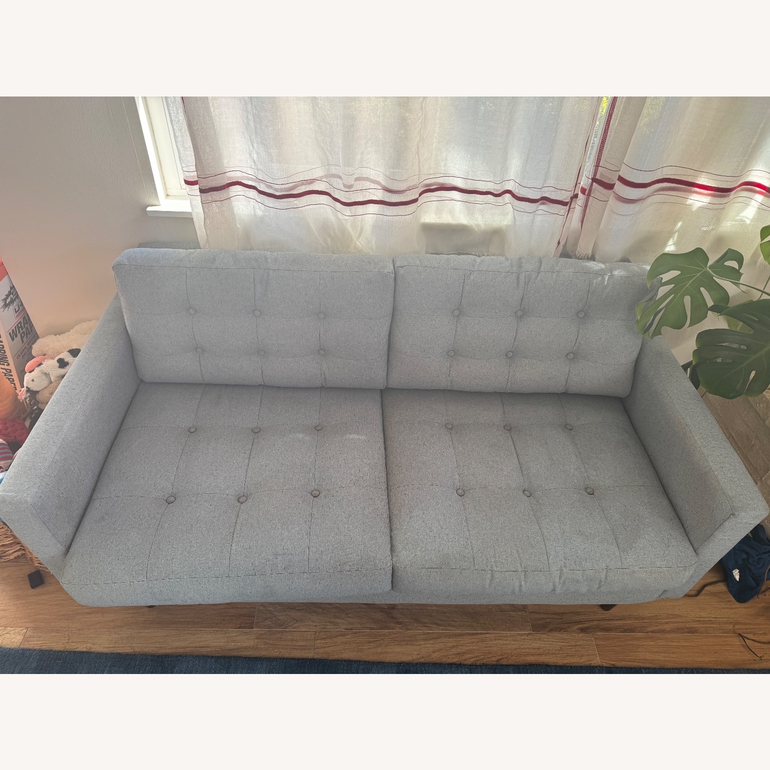 Joybird Eliot Light Gray Fabric Loveseat - image-3