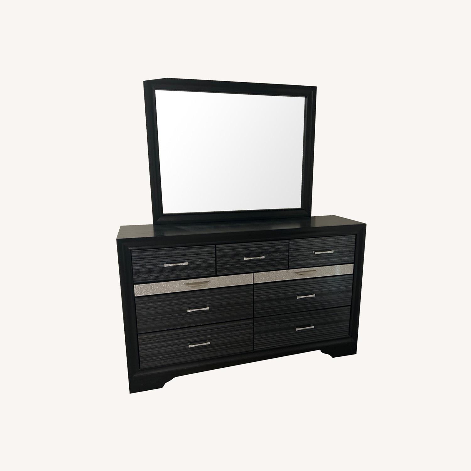 Black Wood Dresser - image-0