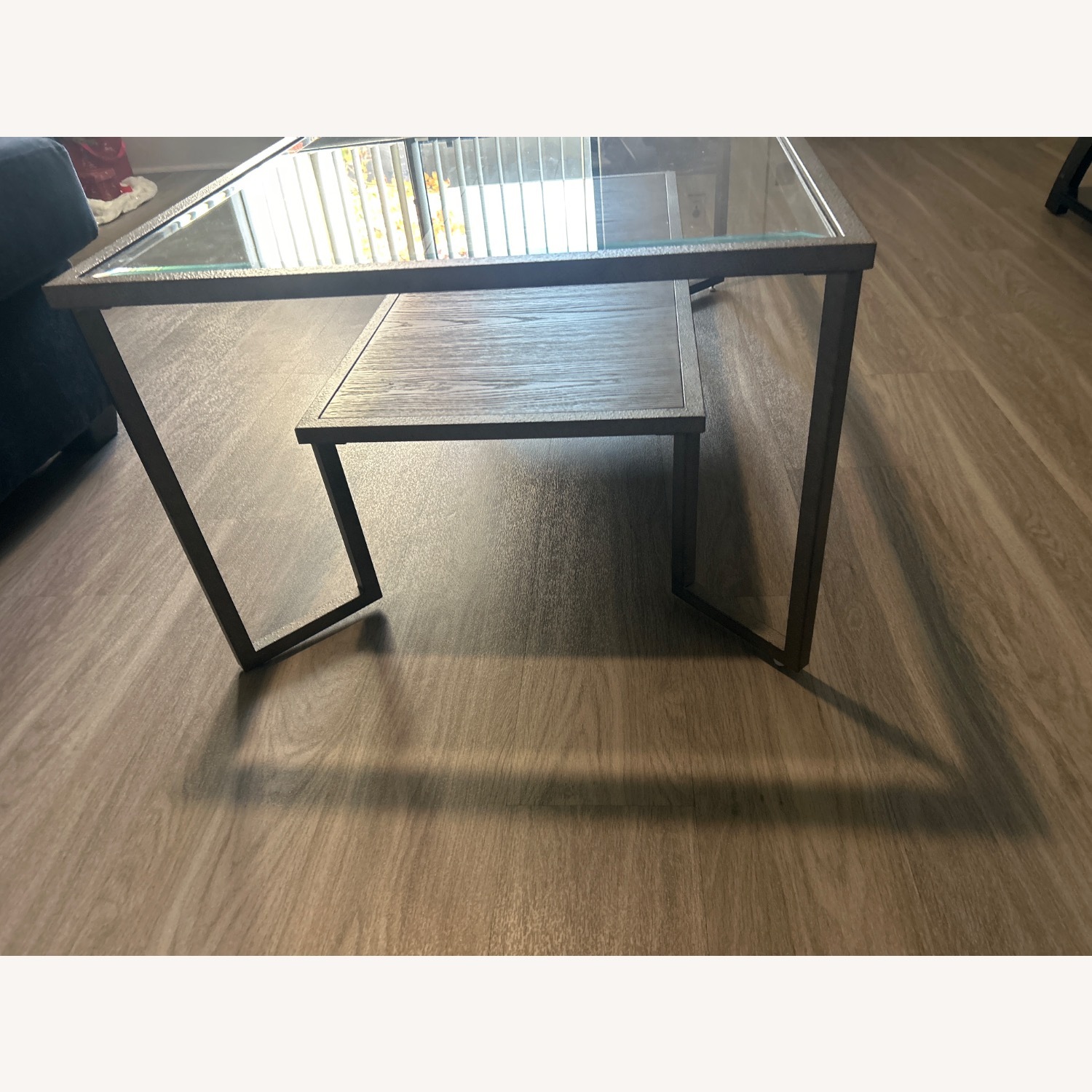 Black Glass Coffee Table - image-3