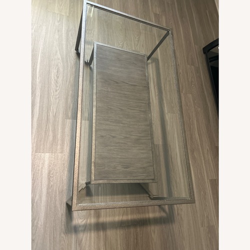 Used Black Glass Coffee Table for sale on AptDeco