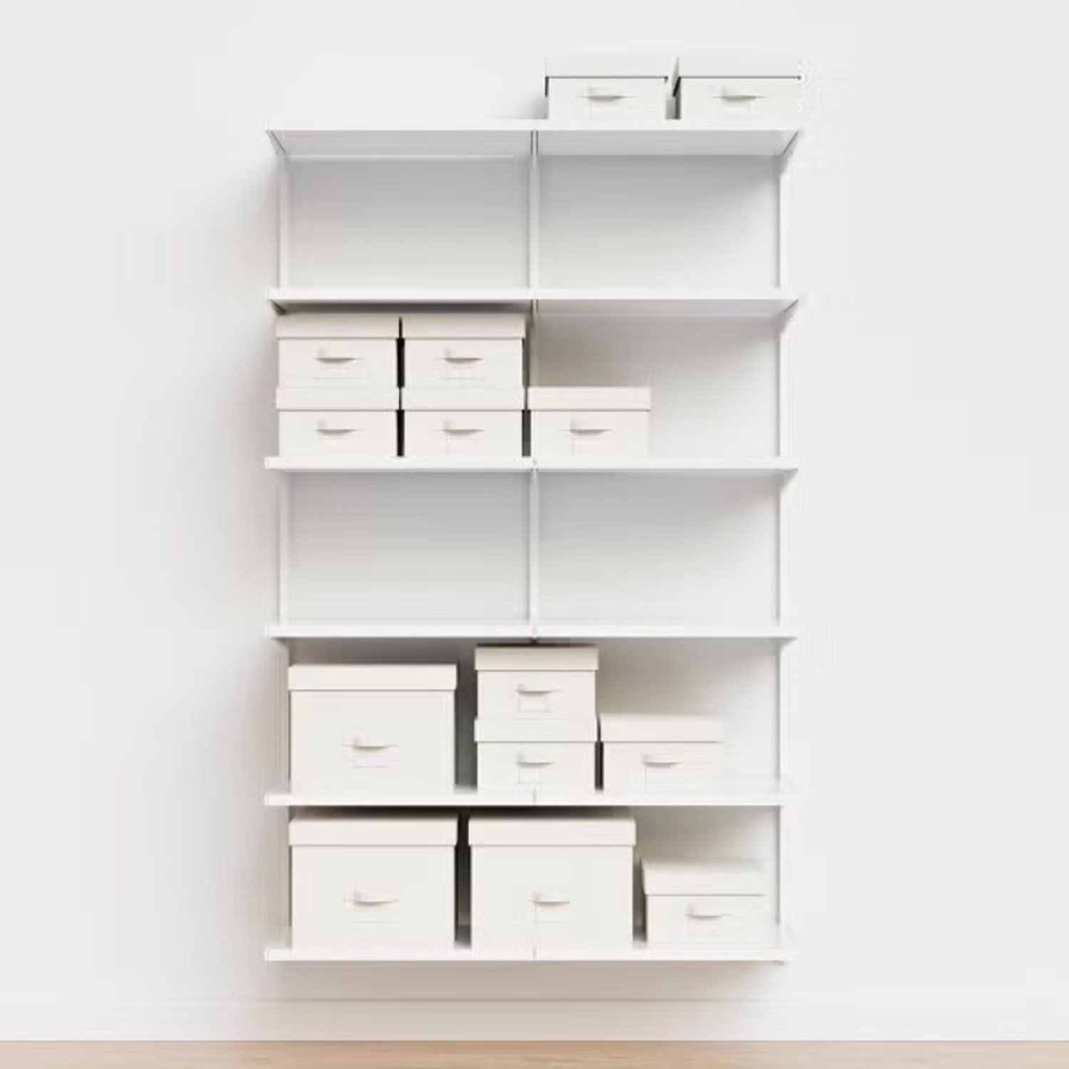 Elfa International Classic White Metal Wall Shelf - image-0