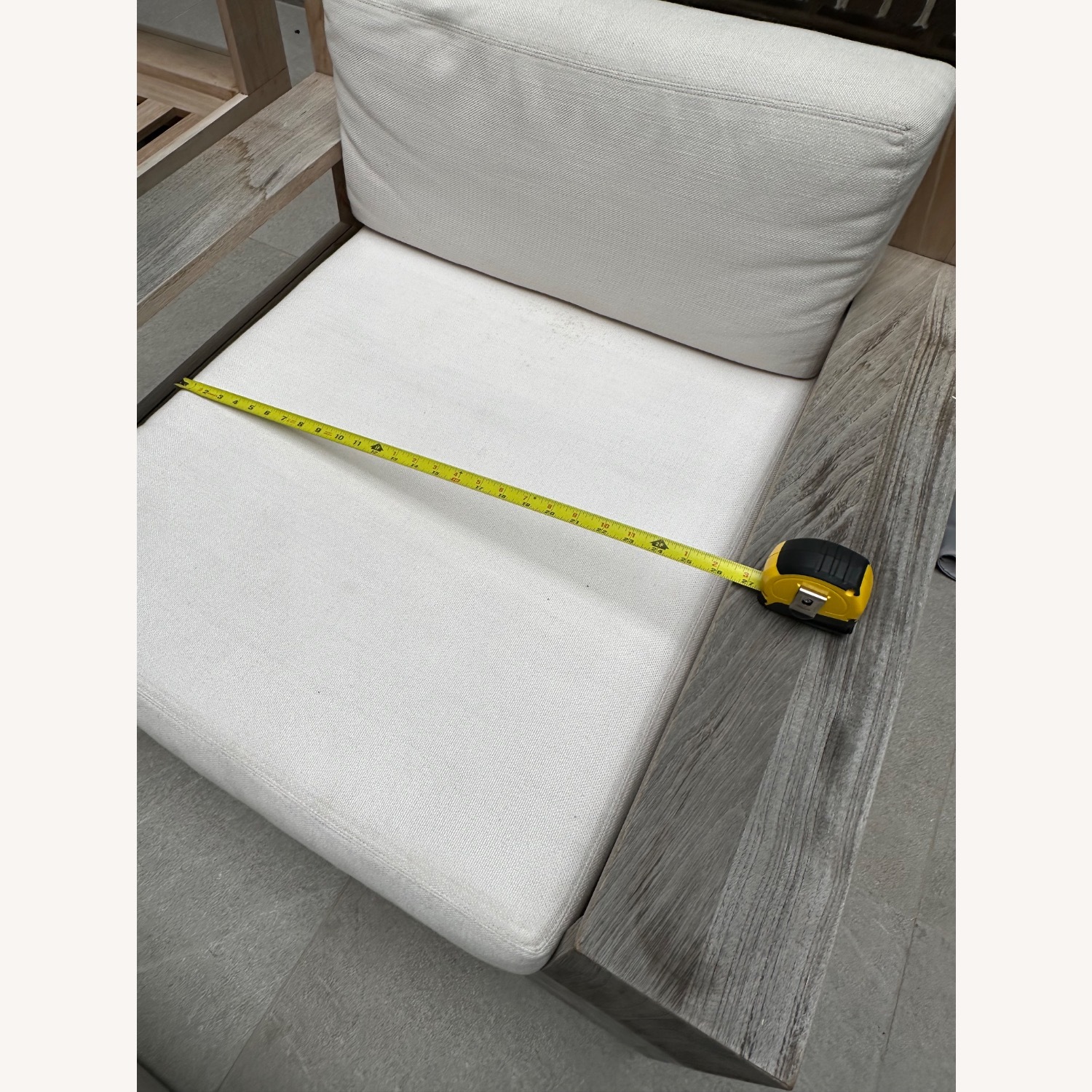 Restoration Hardware Natural Wood Patio Furniture - image-3