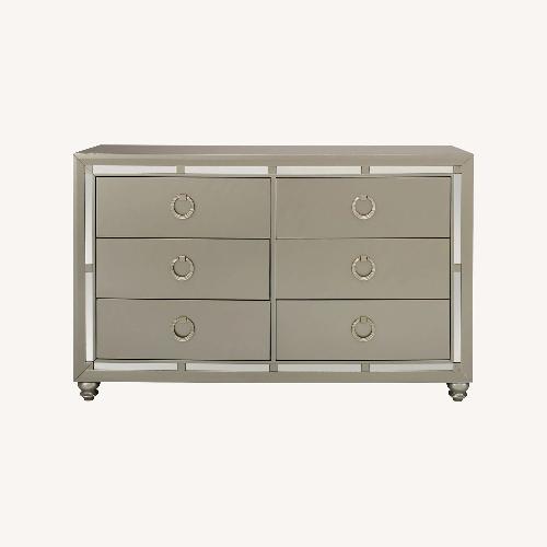 Used Raymour & Flanigan Silver Dresser for sale on AptDeco