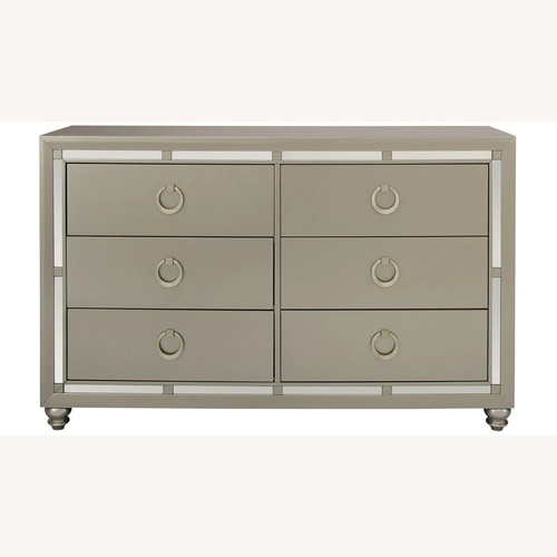 Used Raymour & Flanigan Silver Dresser for sale on AptDeco