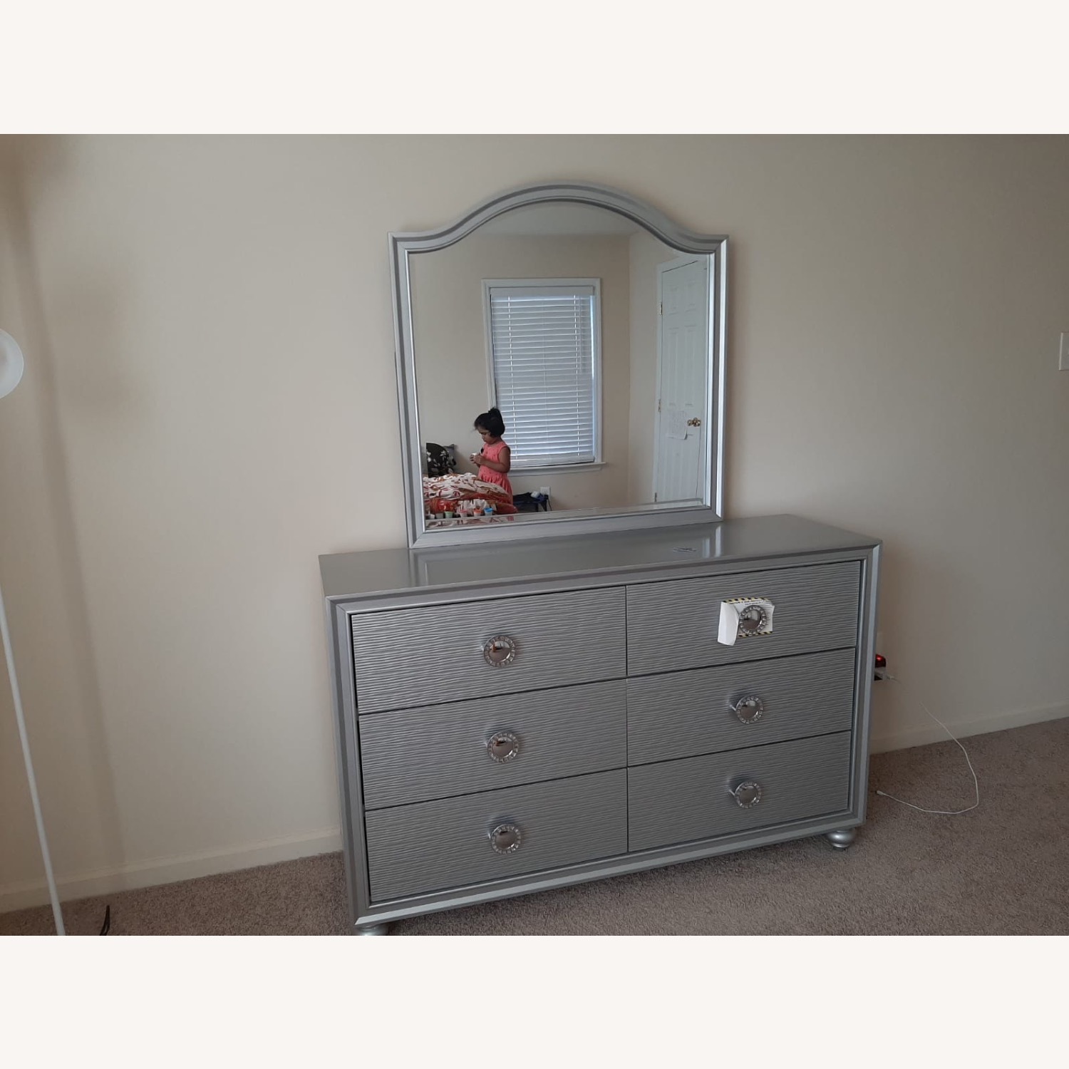 Raymour & Flanigan Silver Dresser - image-1