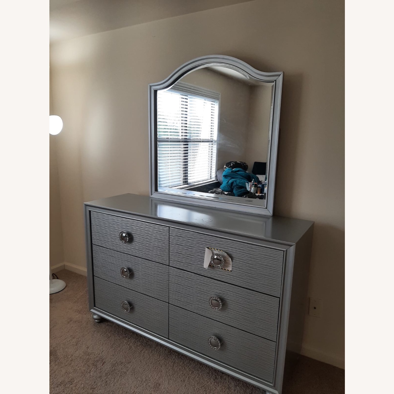 Raymour & Flanigan Silver Dresser - image-3