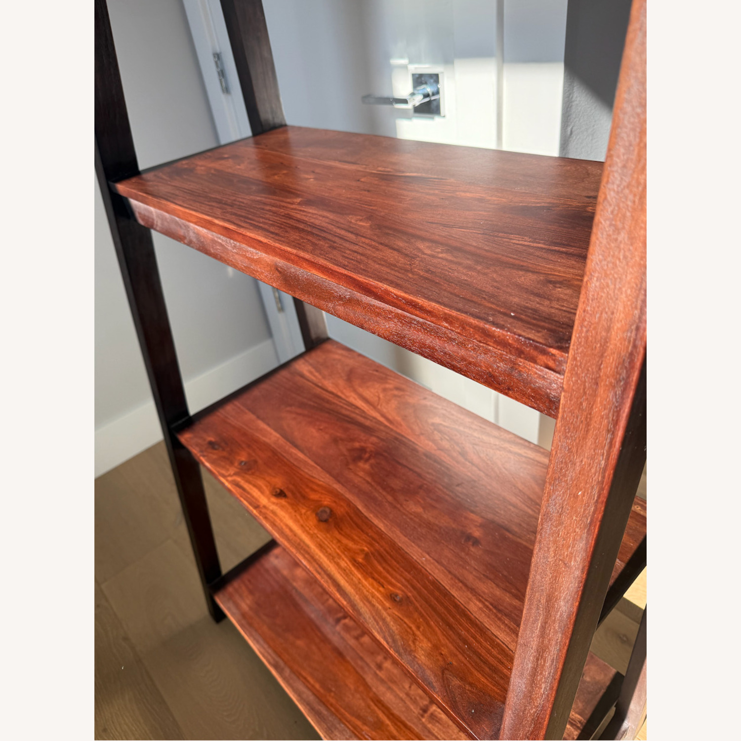 Crate & Barrel Strut Teak Bookcase - image-4