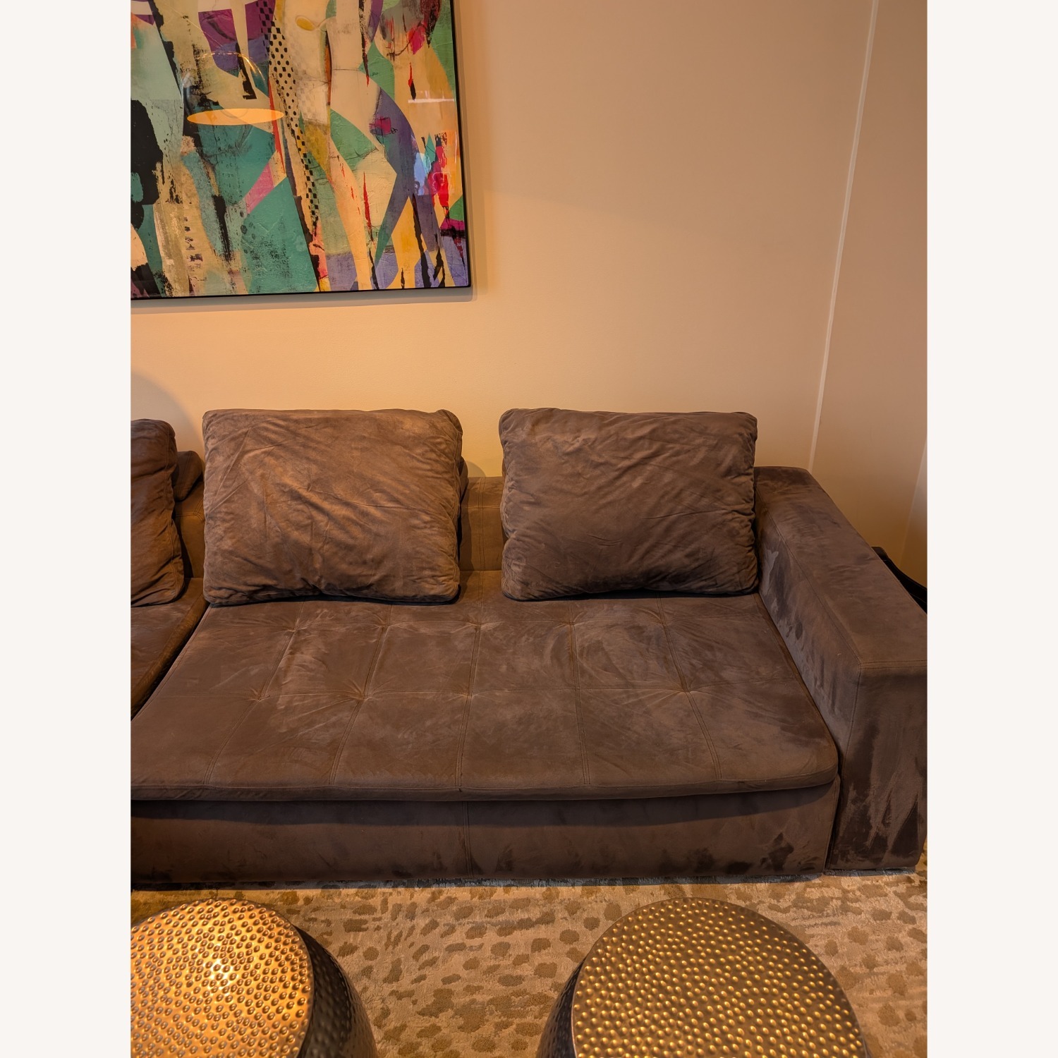 BoConcept Mezzo Dark Gray Fabric 2 Piece Sectional - image-4