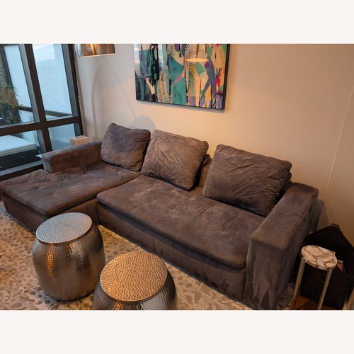 Used BoConcept Mezzo Dark Gray Fabric 2 Piece Sectional for sale on AptDeco