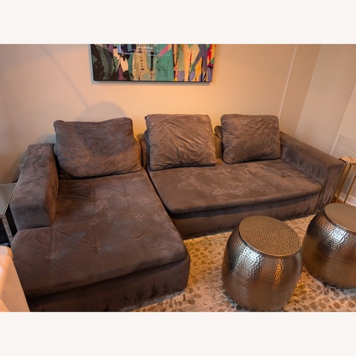 Used BoConcept Mezzo Dark Gray Fabric 2 Piece Sectional for sale on AptDeco