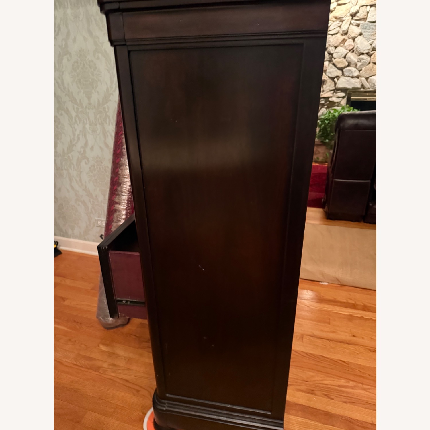 Ashley Classic Dark Wood Drawer Dresser - image-3