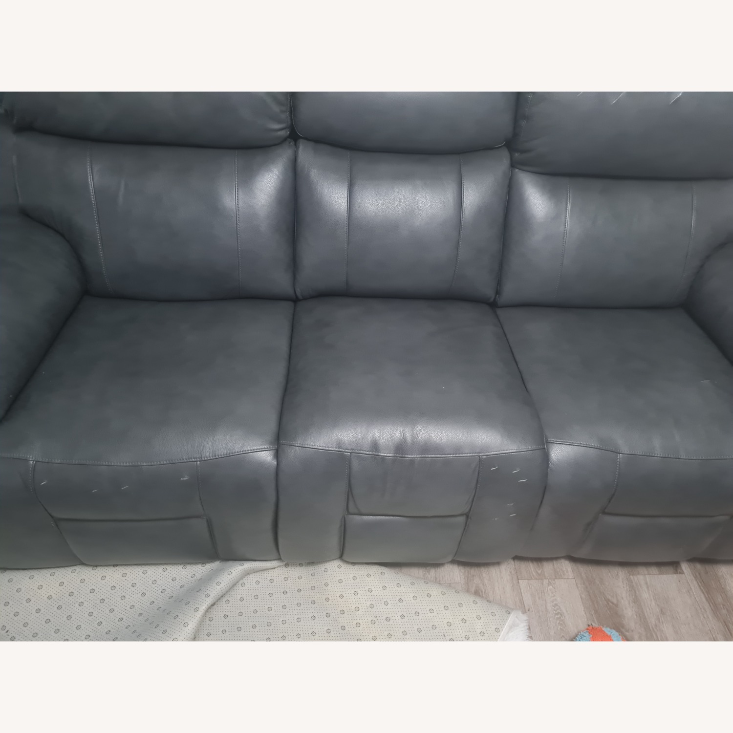 Rooms To Go Morisano Dark Brown Leather 3+ Seater Sofa - image-5