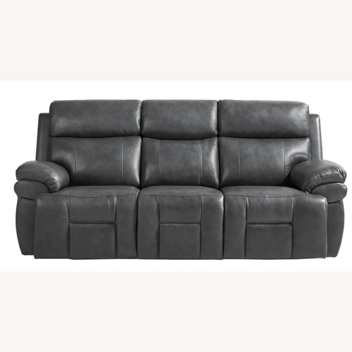 Used Rooms To Go Morisano Dark Brown Leather 3+ Seater Sofa for sale on AptDeco