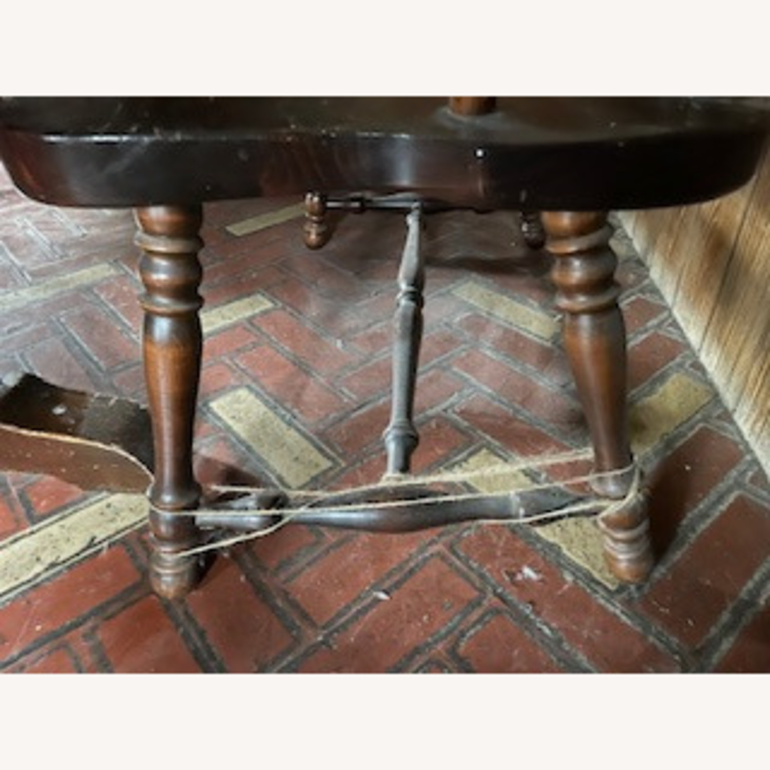 Dark Brown Wood Dining Set - image-7