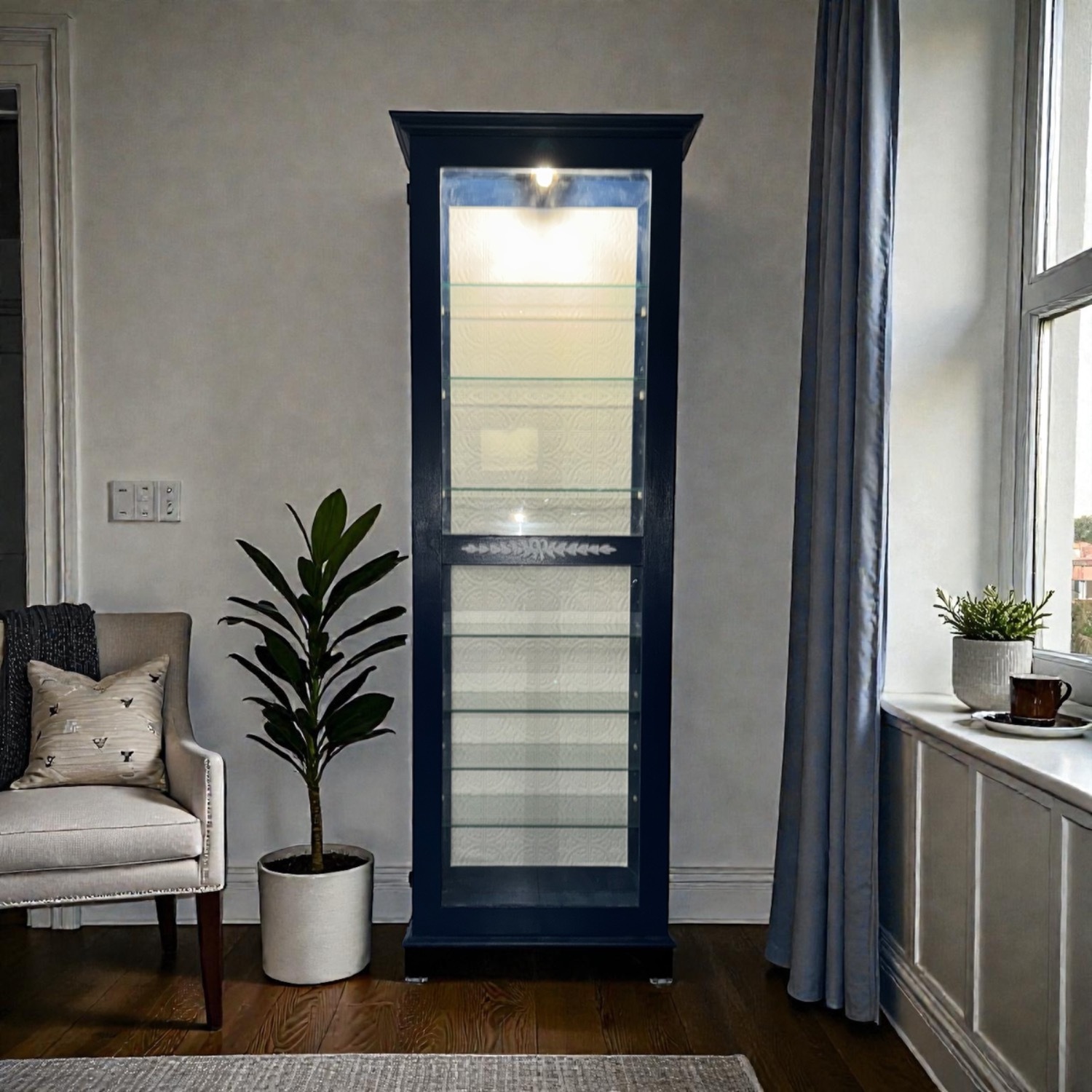 Lighted Curio Cabinet - image-6