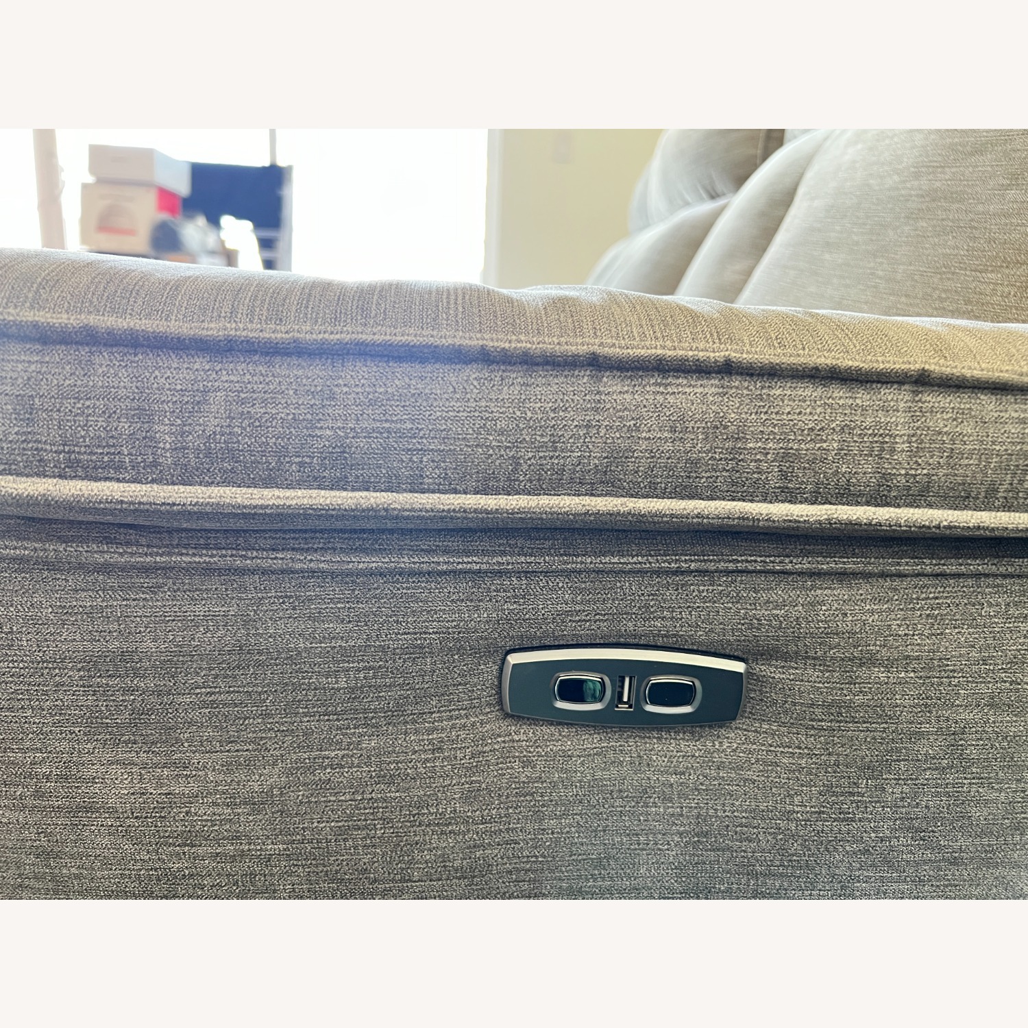 Living Spaces Pippa Light Gray 3+ Piece Sectional - image-6