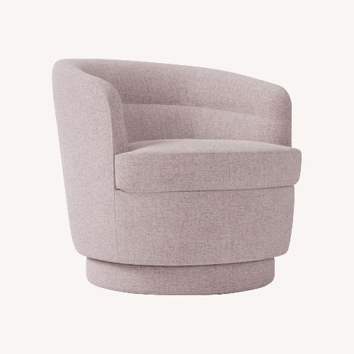 Used West Elm Mauve Swivel Chair for sale on AptDeco