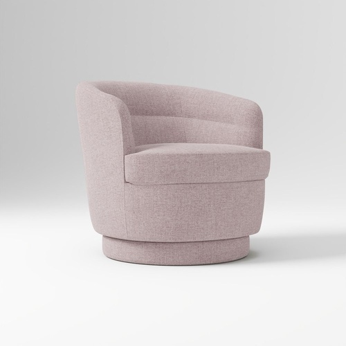 Used West Elm Mauve Swivel Chair for sale on AptDeco