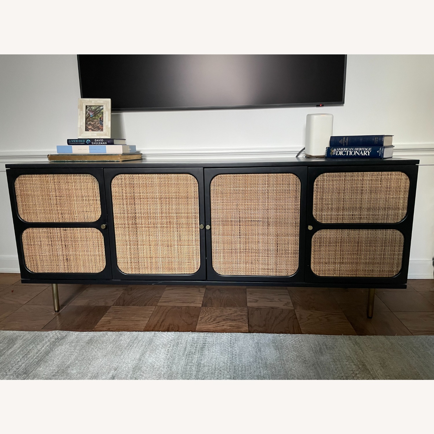 West Elm Black Media Storage - image-2