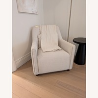 Modern White Arm Chair a Pair