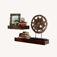 Pottery Barn Dark Brown Floating Shelves