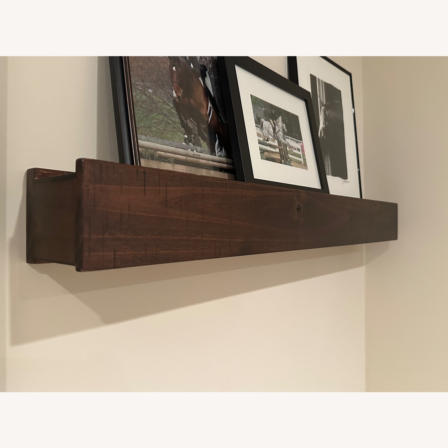 Pottery Barn Dark Brown Floating Shelves - image-2