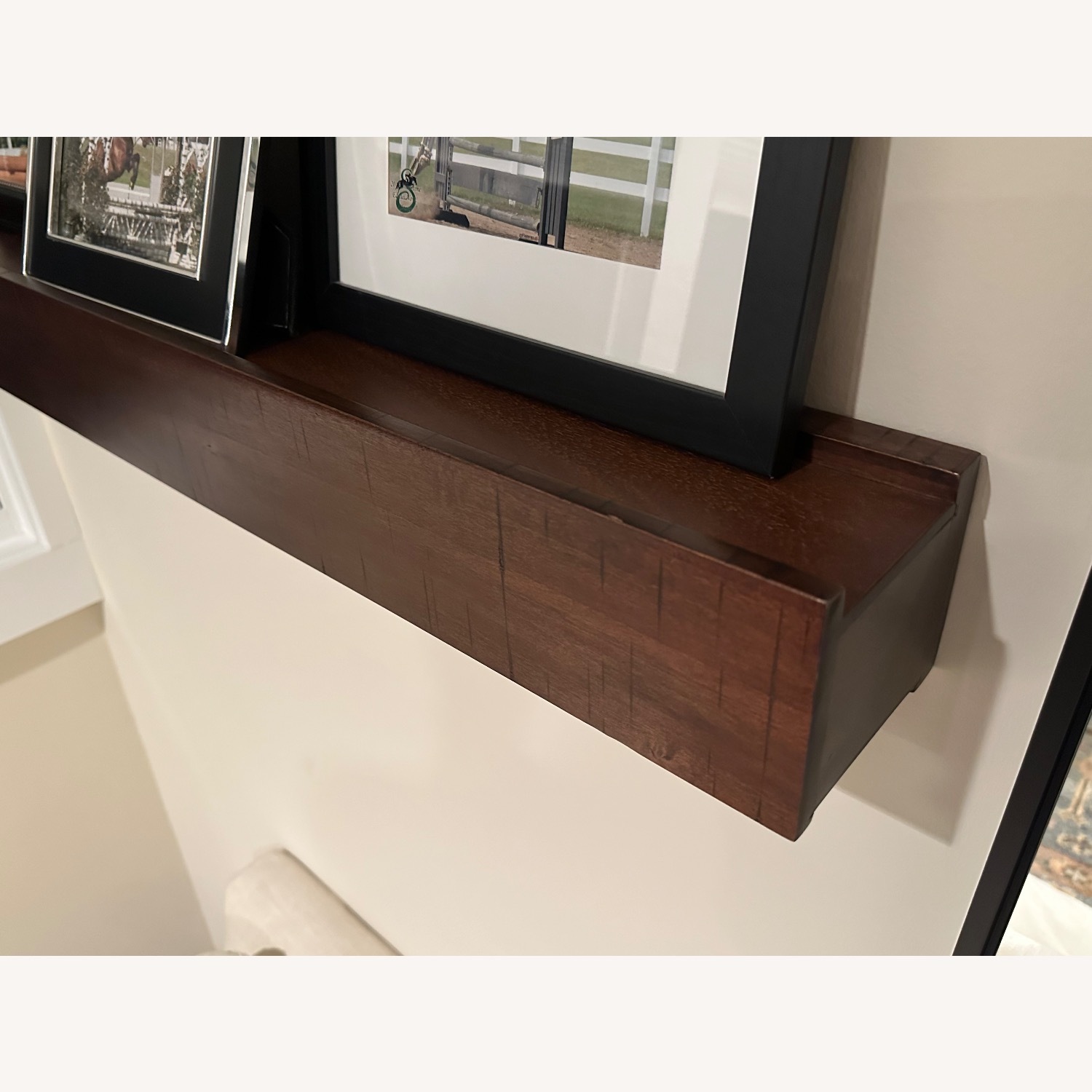 Pottery Barn Dark Brown Floating Shelves - image-5