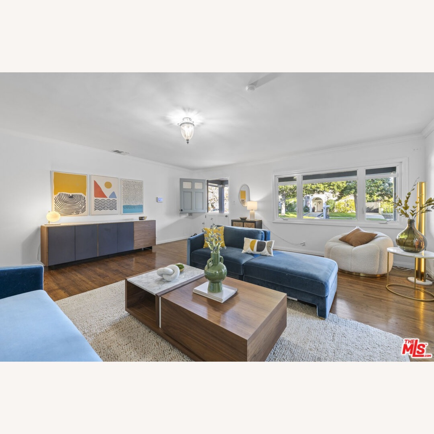 Rove Concepts Truman Walnut and Marble Coffee Table - image-5