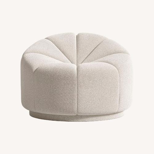 Used Rove Concepts Vonn White Boucle Accent Chair for sale on AptDeco