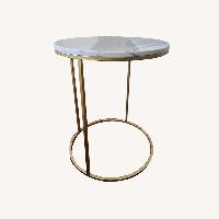Rove Concepts Aaren White Marble Side Table