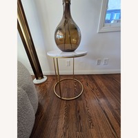 Rove Concepts Aaren White Marble Side Table