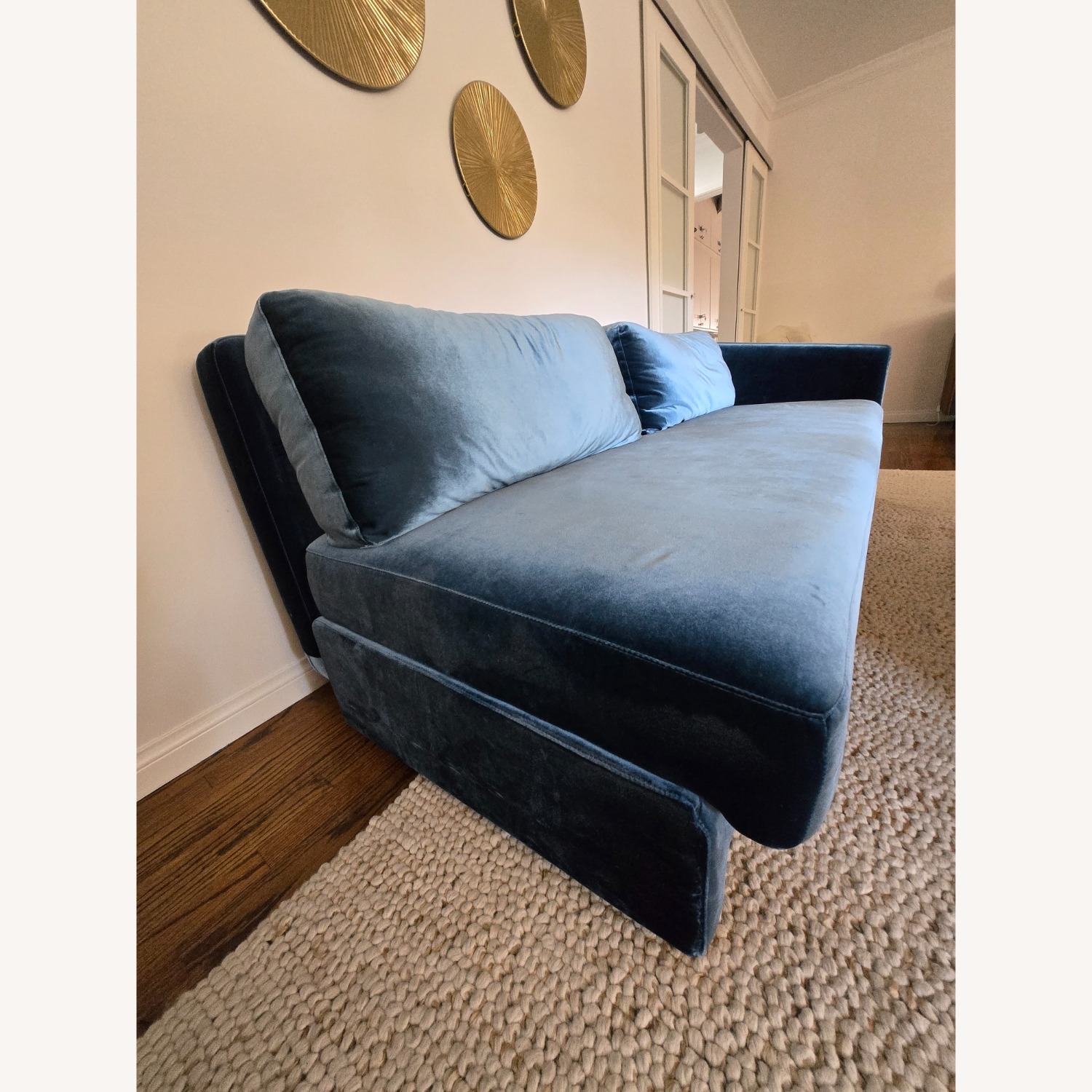 Rove Concepts Bristol Blue Velvet 3+ Piece Sectional - image-8