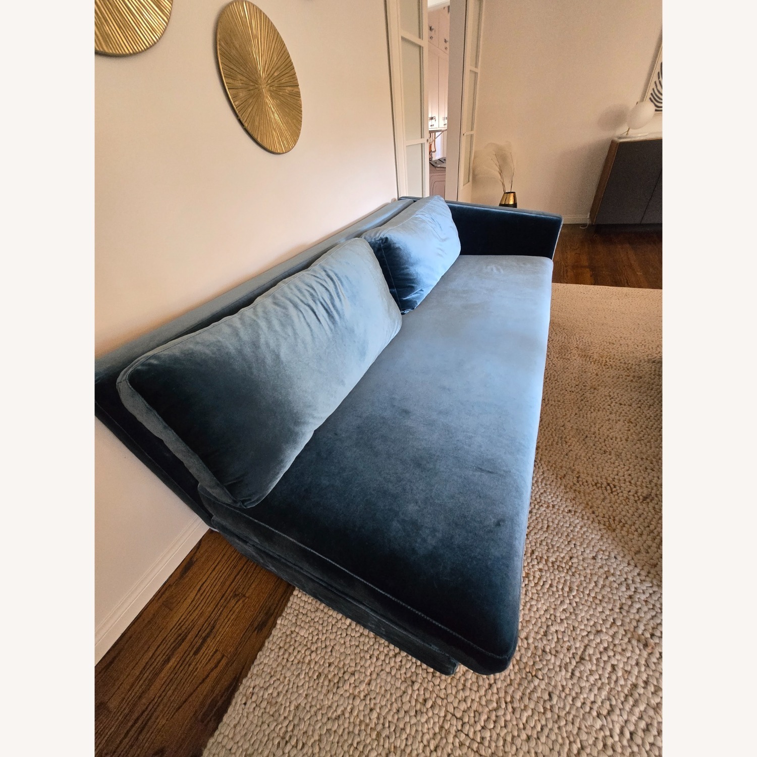 Rove Concepts Bristol Blue Velvet 3+ Piece Sectional - image-7