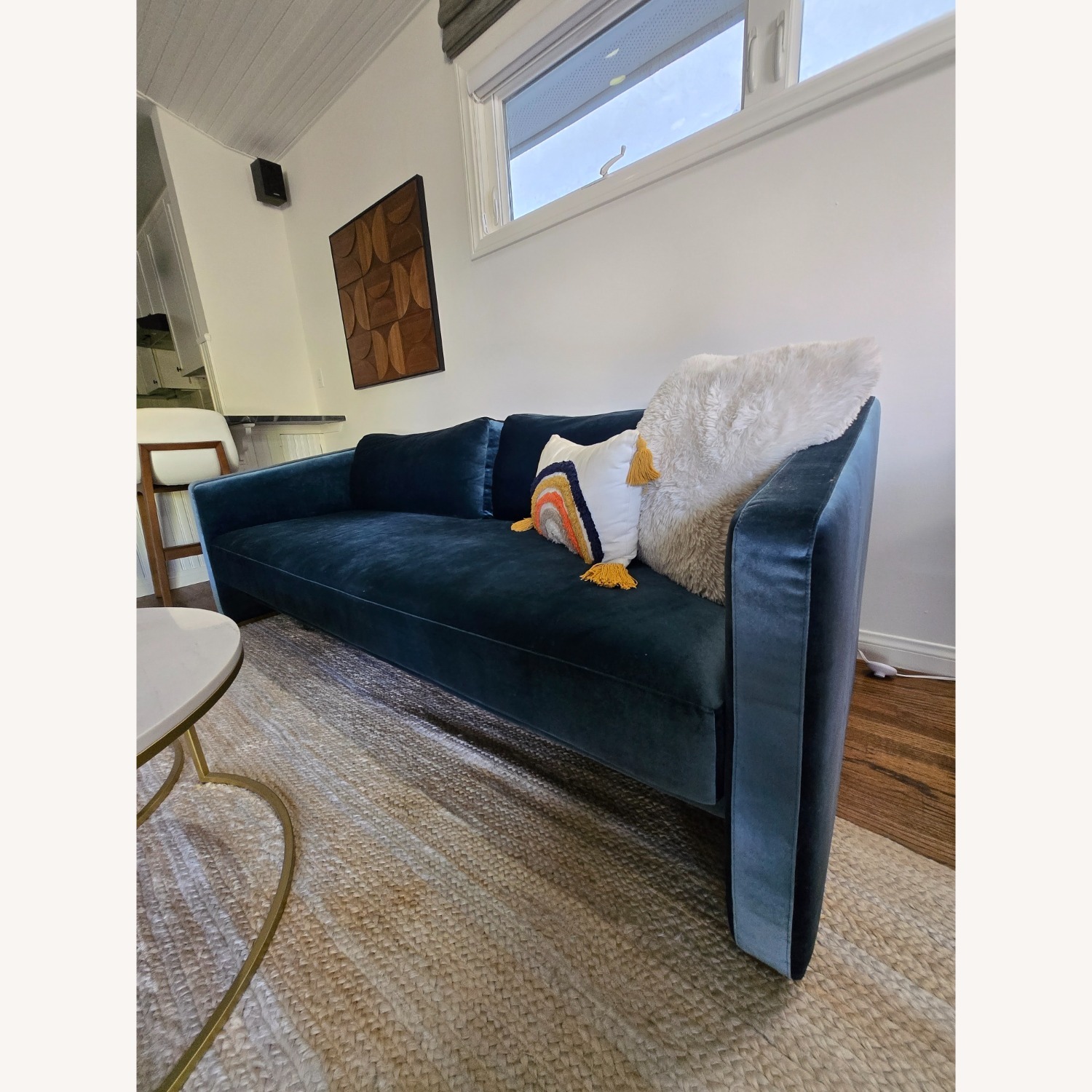 Rove Concepts Bristol Blue Velvet Sleeper Sofa - image-2