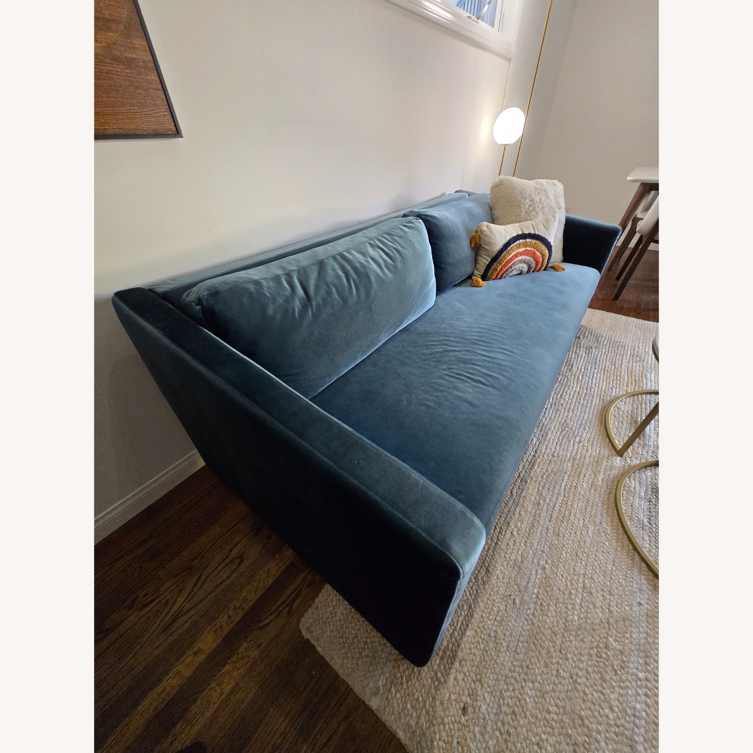 Rove Concepts Bristol Blue Velvet Sleeper Sofa - image-4