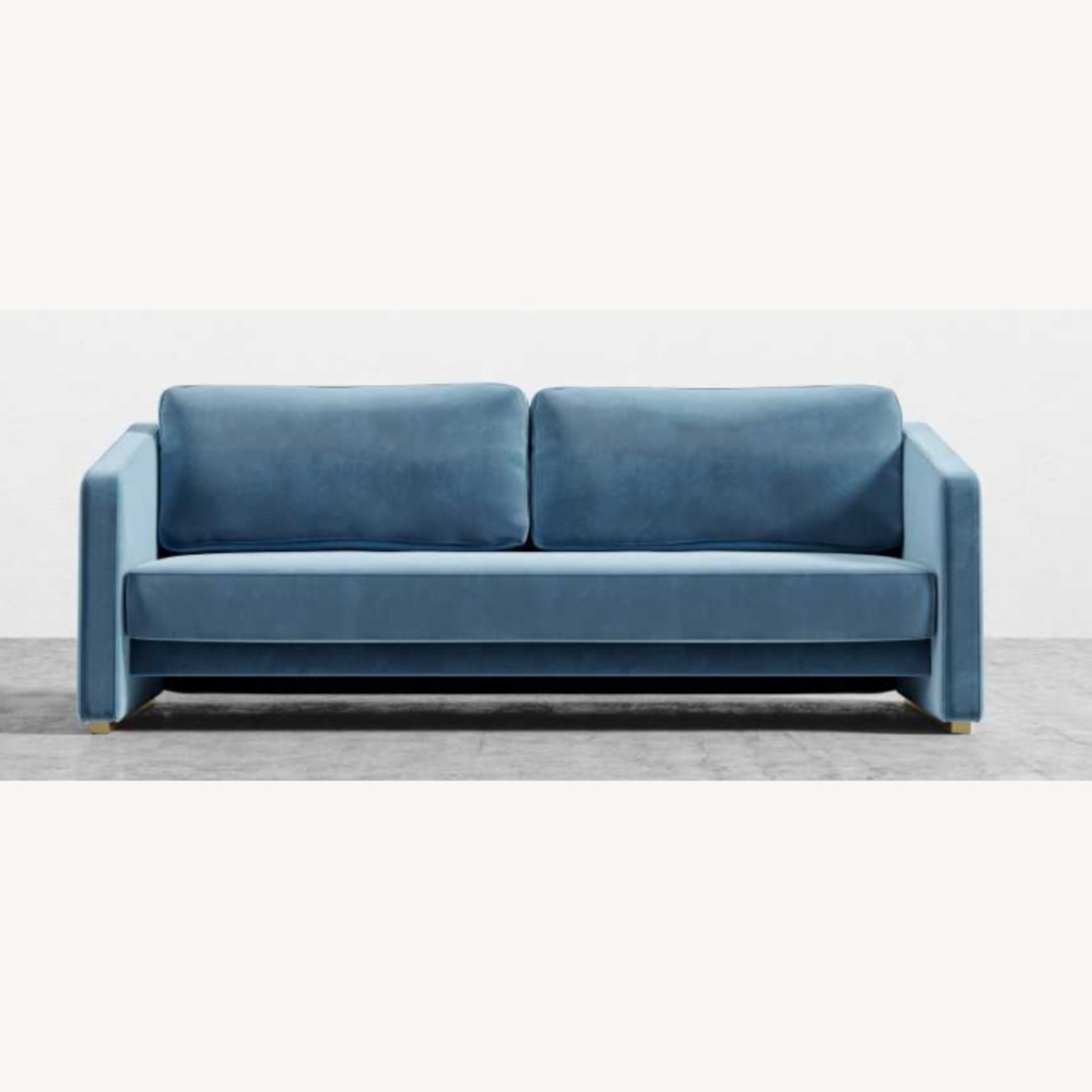 Rove Concepts Bristol Blue Velvet Sleeper Sofa - image-0